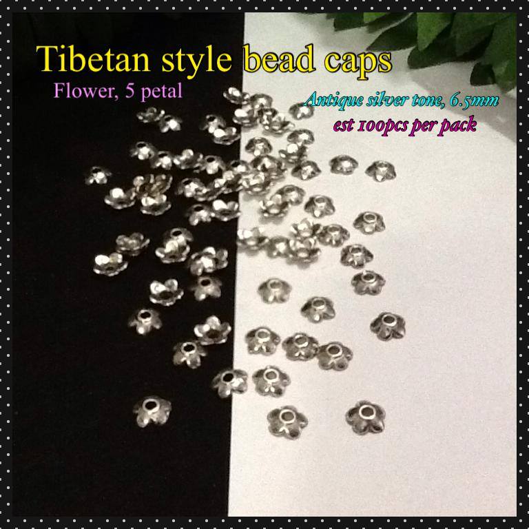 SUPVOX 50 Pcs Metal Bead Caps Cone Flower Cap Shaped Bead Caps Filigree Beads Cap for Jewelry Making 