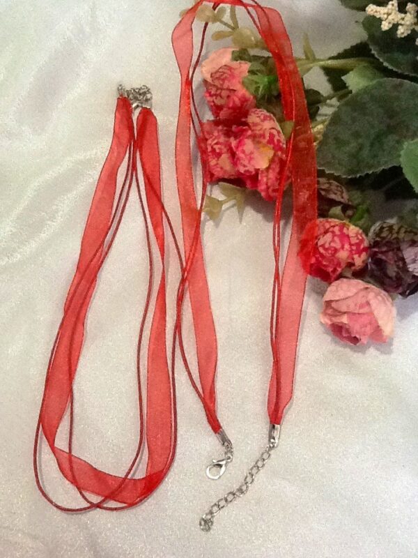 Ribbon cord necklace