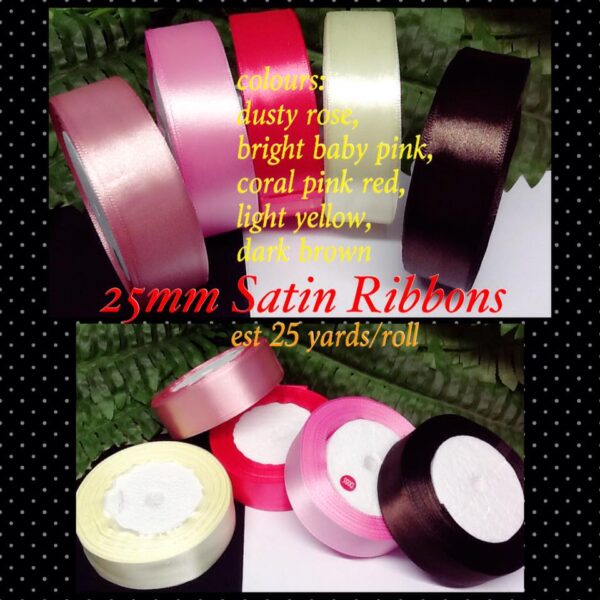 25mm Satin Ribbons