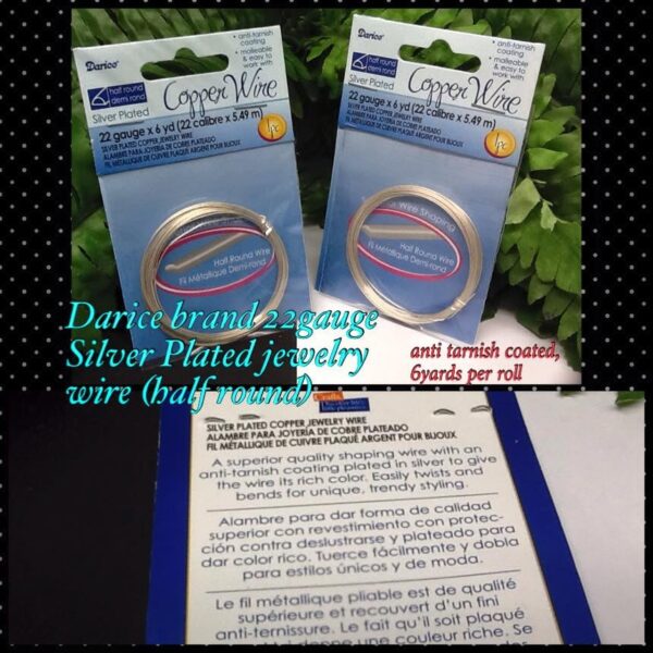 Darice brand 22gauge silver plated jewelry wire