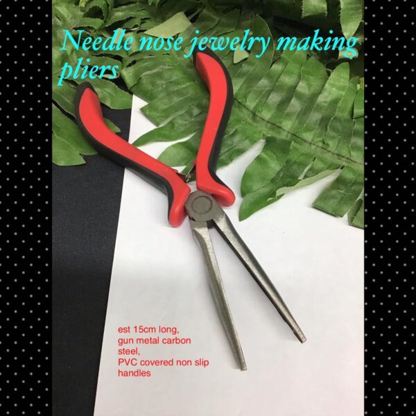 Needle nose jewelry making pliers