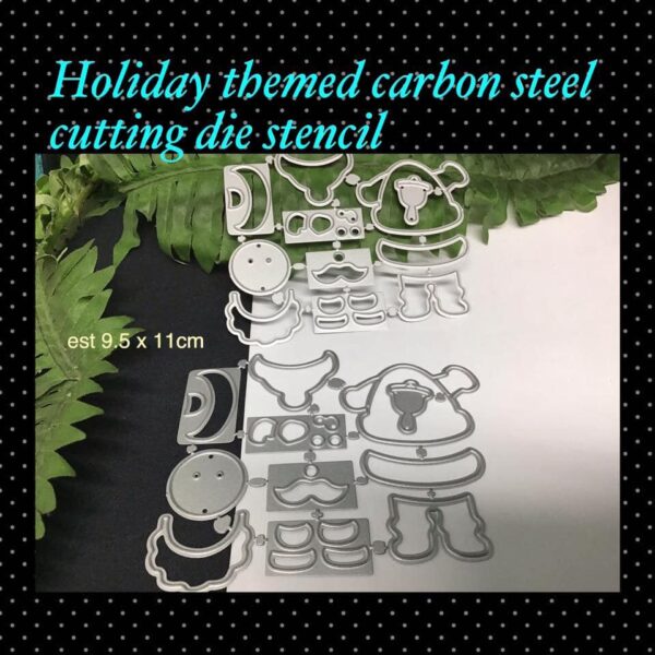 Holiday themed carbon steel cutting die stencil