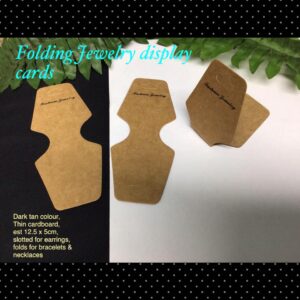 12.5x5cm Folding Jewelry display cards (20pcs)