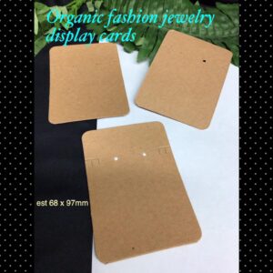 68 x 97mm Organic fashion display cards (15pcs)