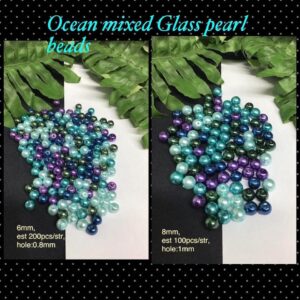 Ocean Mixed Glass pearls