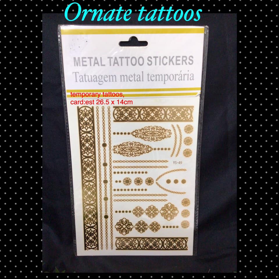 Ornate tattoos - CraftEZOnline | Arts And Crafts Store