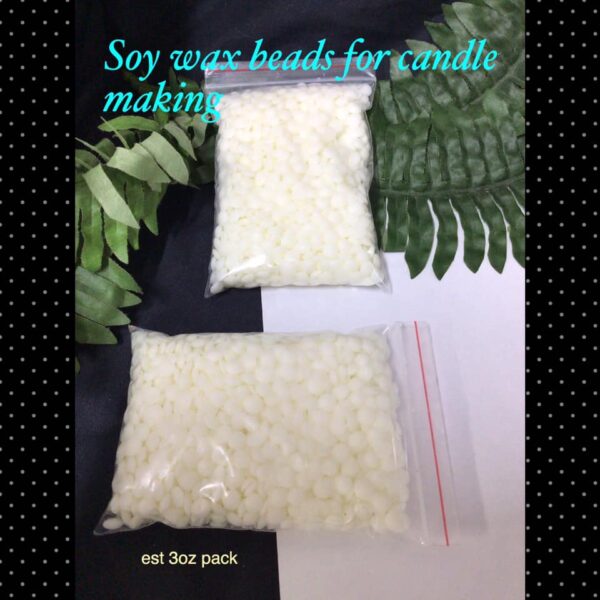 Soy wax beads for candle making (est 5oz) Arts And