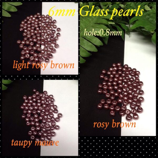 6mm Glass pearls (est 100pcs)