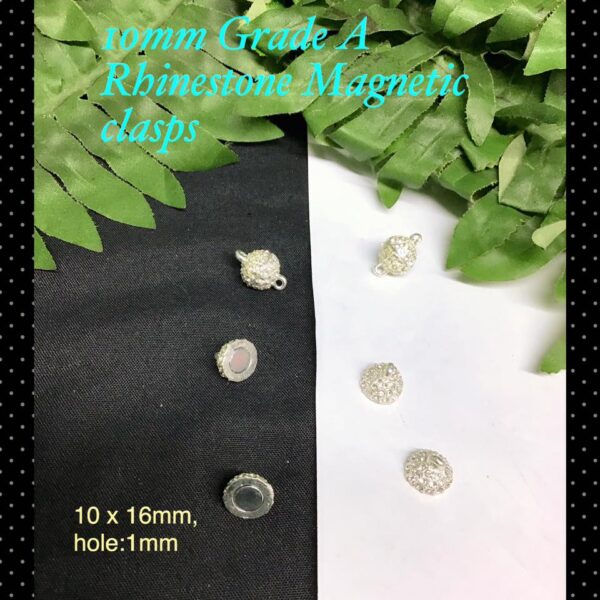 10mm Grade A Rhinestone Magnetic clasps