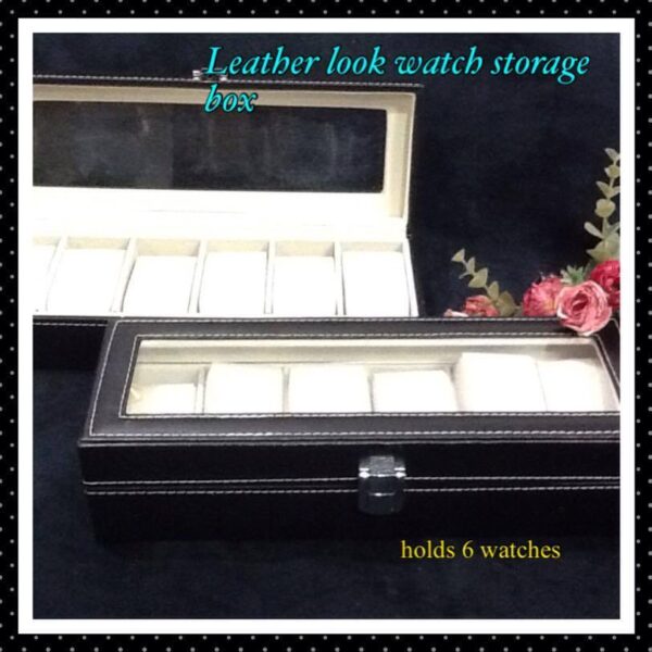 Leather Look Watch Storage/Display Box