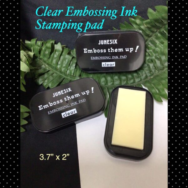 Clear embossing ink Stamping pad (3.7"x2")