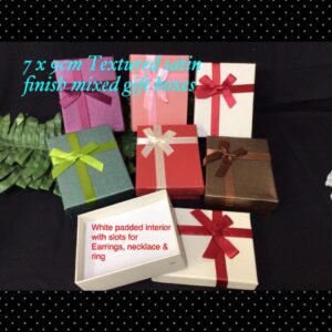 7x9cm Textured satin finish mixed gift boxes (6pcs)