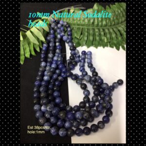 10mm Natural Sodalite beads (et 36-37pcs)