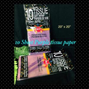 10 Sheet Purple tissue paper