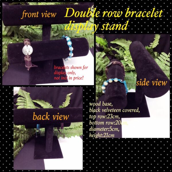 Double row bracelet display stand