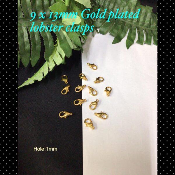 Gold Plated Lobster clasps