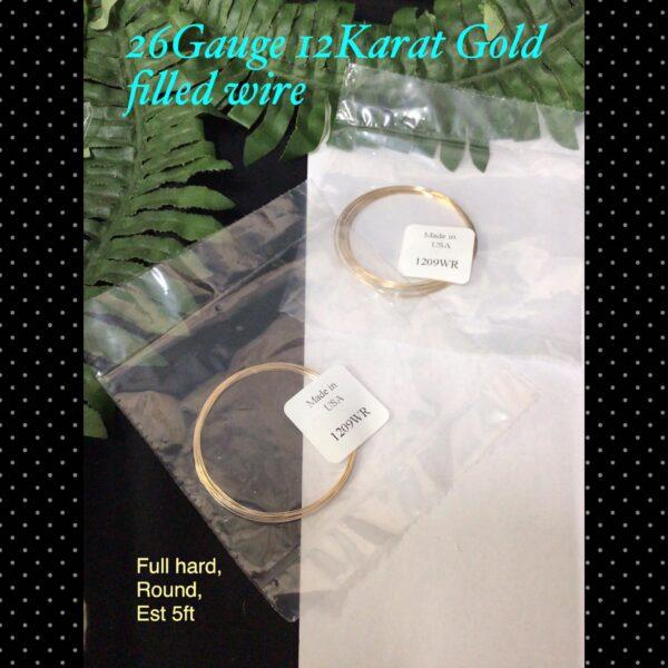 26Gauge 12 Karat Gold filled jewelry wire (#1209)