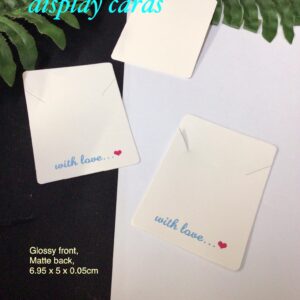 'With Love' Necklace display cards (15pcs)