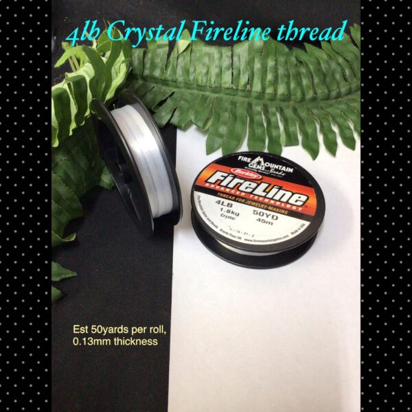 4lb Crystal Fireline thread (est 50yards)