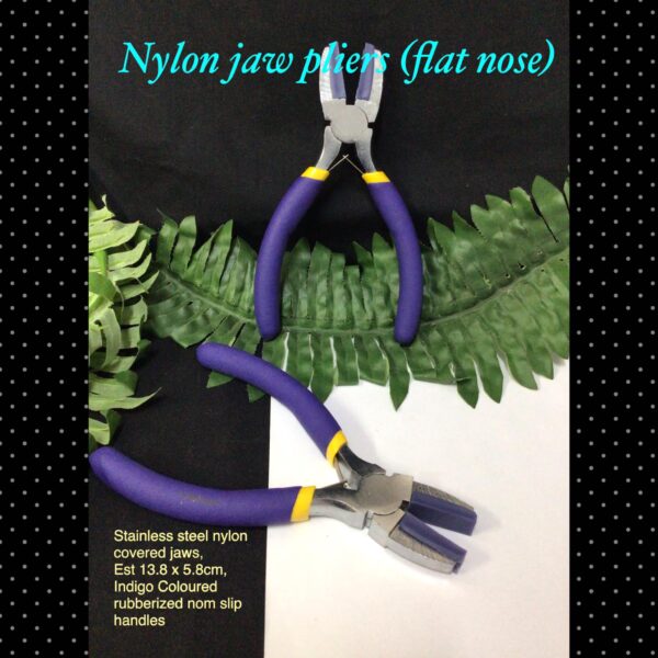 Nylon Jaw pliers (flat nose) indigo