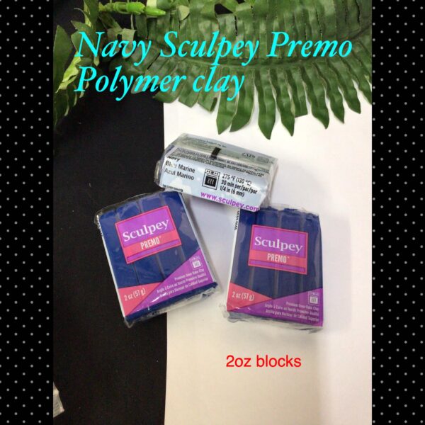 Navy Sculpey Polymer clay (2oz)