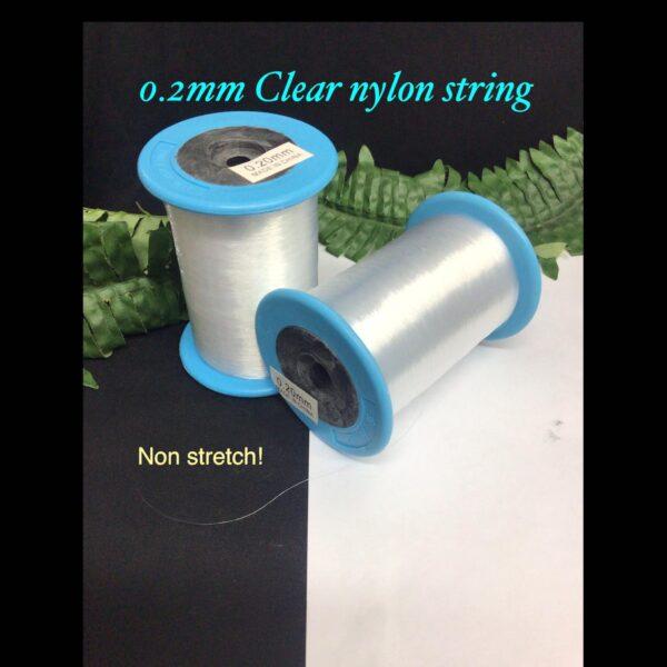 0.2mm Clear nylon string (non stretch)