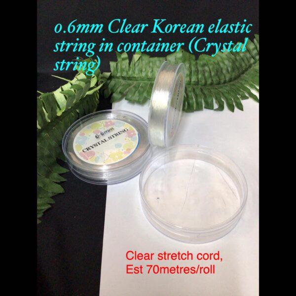 0.6mm Clear Korean string in container (crystal string) est 70metres