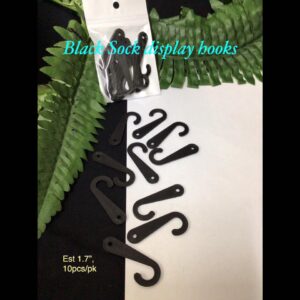 Black Sock display hooks (10pcs)