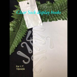 Clear Sock display hooks (10pcs)