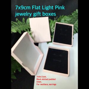 7x9cm Flat light Pink jewelry gift boxes