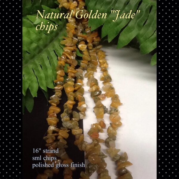 Natural golden "Jade" chips (est 16')