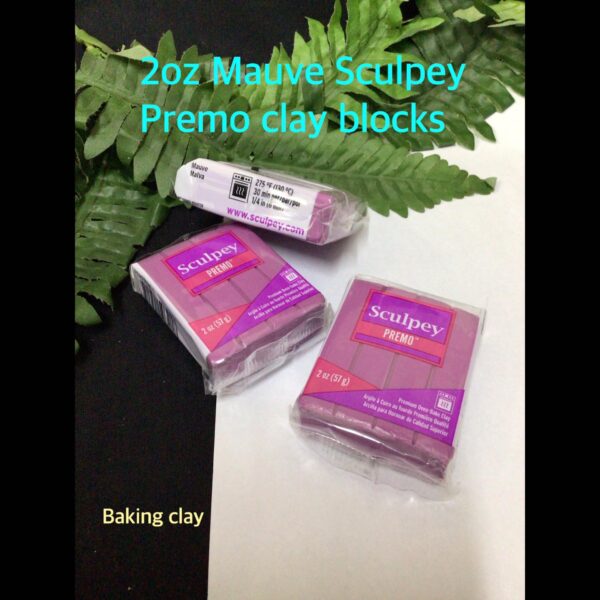 2oz Mauve Sculpey Premo clay