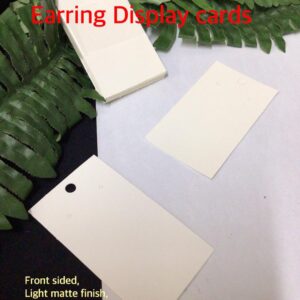 9x5cm Off White Plain Jewelry Display cards (20pcs)