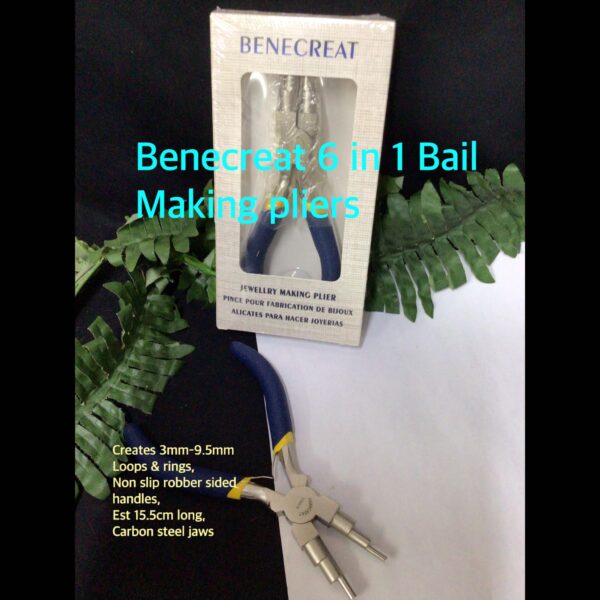 Benecreat 6 in 1 Bail Making Pliers