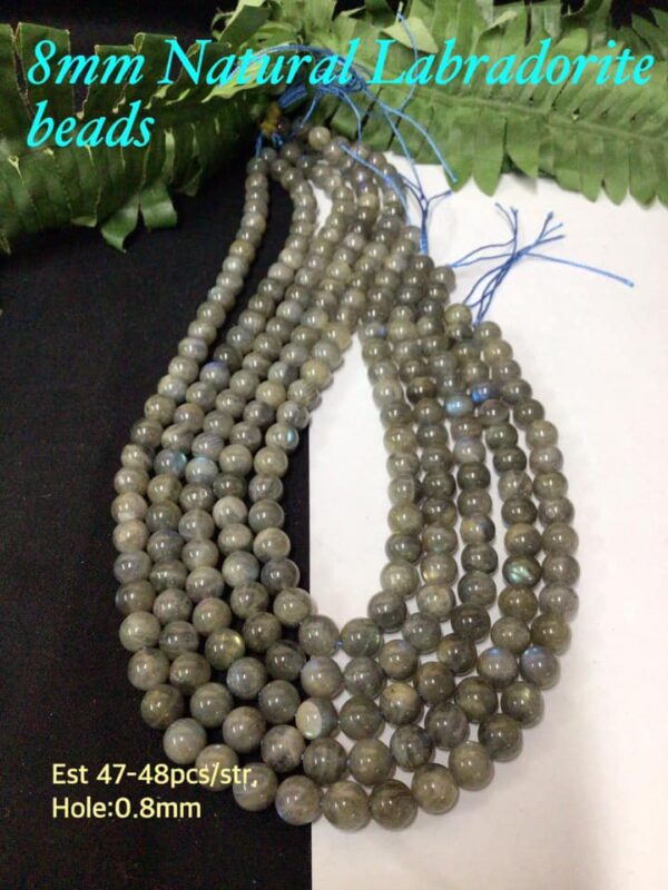 8mm Natural Labradorite beads