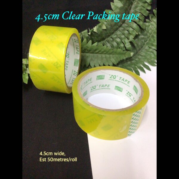 4.5cm Clear Packing Tape (est 50metres)