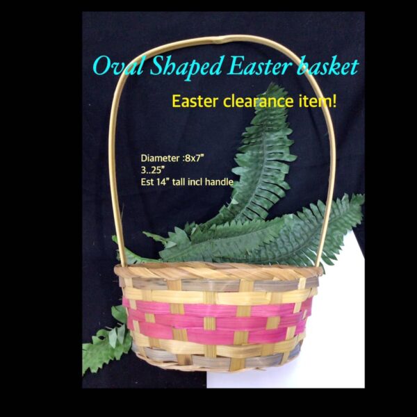 Oval Shaped aster Basket (8x7")