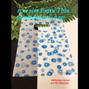15x20cm Extra Thin Printed Plastic bags (est 95-100pcs)