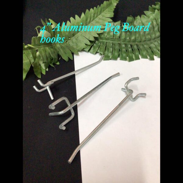 4" Aluminum Peg Board hooks