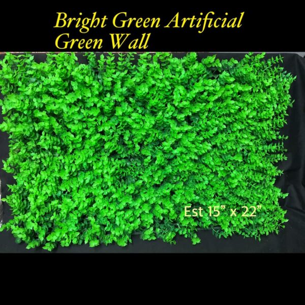 Bright Green Artificial Green Wall Sheets (est 15" x 22") 20% off!