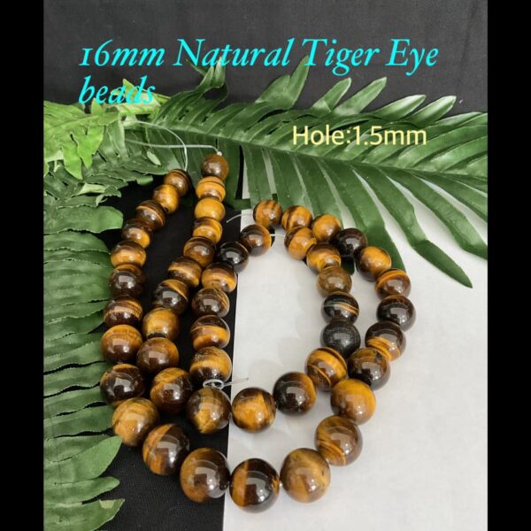 16mm Natural Tiger Eye beads