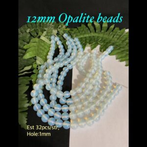 12mm Opalite beads (est 32pcs)