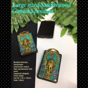 62mm Large sized Sandalwood Ganesha pendant