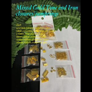 Mixed Gold Tone Iron End Closures/jumprings