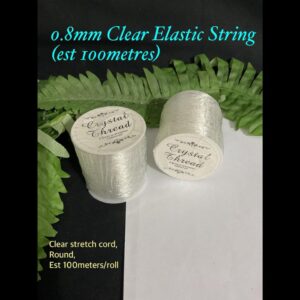 0.8mm Clear Elastic String (est 100metres)