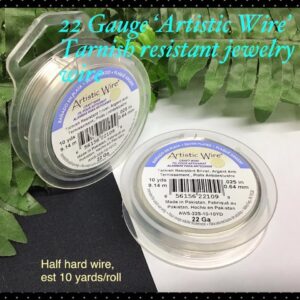 22 gauge Artistic Wire Silver Plated tarnish resistant jewelry wire (est 10yards) 30% off!