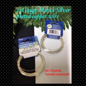 22Gauge Darice Silver plated copper wire (est 10yards) 30% off!
