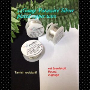 22Gauge 'Parawire' Silver plated copper wire (est 8yards) 20% off!