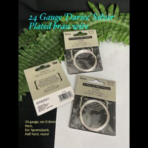 24 gauge 'Darice' Brand Silver plated jewelry wire (est 7grams) 20% off!