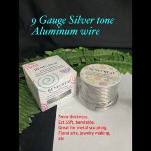 9gauge Silver Tone Aluminum wire (est 55ft) 10% off !